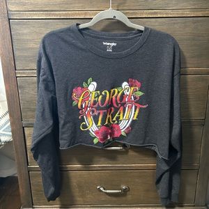 Wrangler George Strait Cropped Long Sleeve!